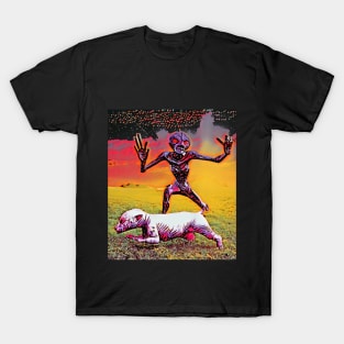 Alien  with alien pet T-Shirt